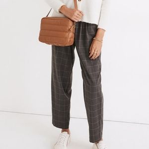 Madewell Plaid Flannel Track Trousers XL extra larger